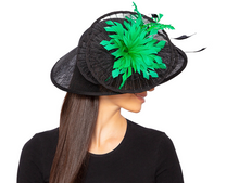 Load image into Gallery viewer, Suzanne Bettley Black &amp; Green Hatinator Style 444
