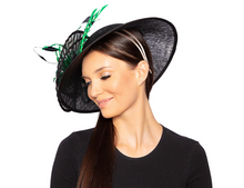 Load image into Gallery viewer, Suzanne Bettley Black &amp; Green Hatinator Style 444
