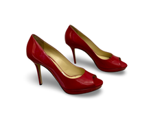 Load image into Gallery viewer, Jimmy Choo Red Patent Leather Pumps UK6
