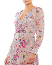 Load image into Gallery viewer, Mac Duggal 9147 Mauve Embellised Midi Dress UK12 RRP £445
