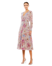 Load image into Gallery viewer, Mac Duggal 9147 Mauve Embellised Midi Dress UK12 RRP £445
