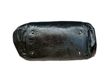 Load image into Gallery viewer, Vintage Anya Hindmarch Black Patent Shoulder Bag – Chain Link Strap
