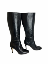 Load image into Gallery viewer, Hobbs Roxy Zip Long Boots in Black Leather UK5 EU38
