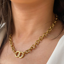 Load image into Gallery viewer, Infinity Chunky Necklace, Gold 30N1217G
