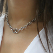 Load image into Gallery viewer, Infinity Chunky Necklace, Silver 30N1217
