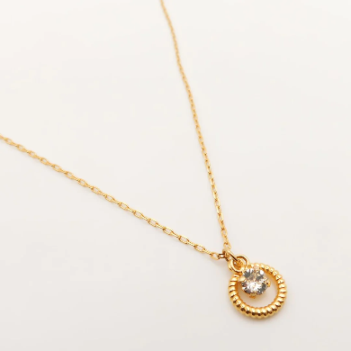 Halo Necklace, Gold 30N1691G