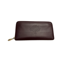 Load image into Gallery viewer, Mulberry Blossom Zip Around Wallet in Oxblood Calf Nappa Leather

