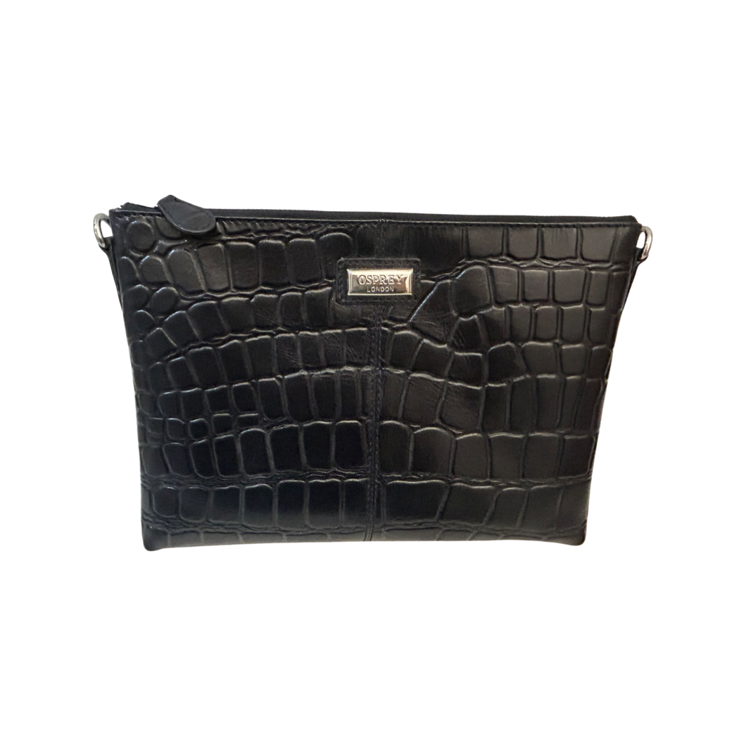 Osprey Croc Embossed Clutch