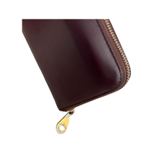 Load image into Gallery viewer, Mulberry Blossom Zip Around Wallet in Oxblood Calf Nappa Leather
