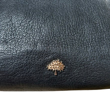 Load image into Gallery viewer, Mulberry Tree Cosmetic Make Up Pouch in Black Pebbled Leather
