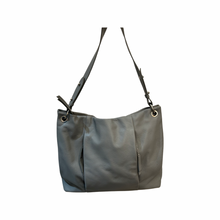 Load image into Gallery viewer, Mint Velvet Eliza Zip Detail Shoulder Bag in Grey Leather
