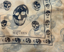 Load image into Gallery viewer, Alexander McQueen Silk Skull Scarf Gold
