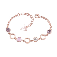 Load image into Gallery viewer, Guess Hypnotic Stone Rose Gold Necklace, Bracelet &amp; Earrings Set
