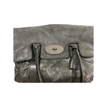 Load image into Gallery viewer, Mulberry Metallic Silver/Pewter Crackle Grazed Leather Bayswater
