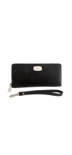Load image into Gallery viewer, Michael Kors Black Leather Large Travel Continental Wallet
