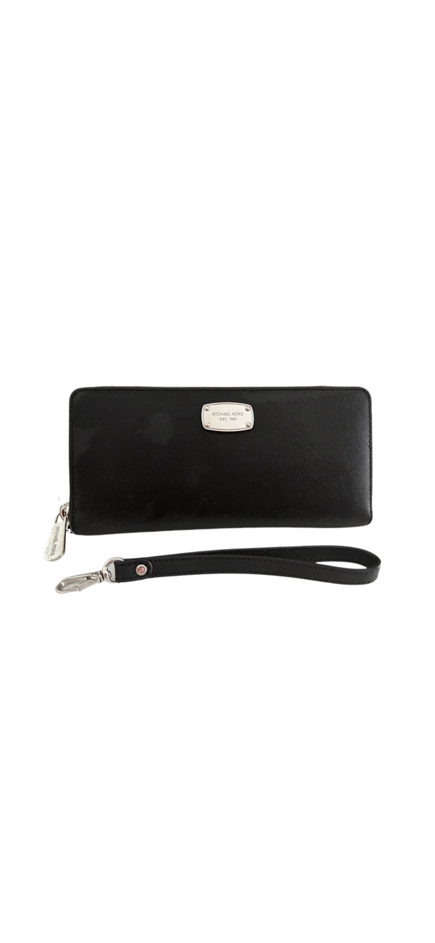 Michael Kors Black Leather Large Travel Continental Wallet