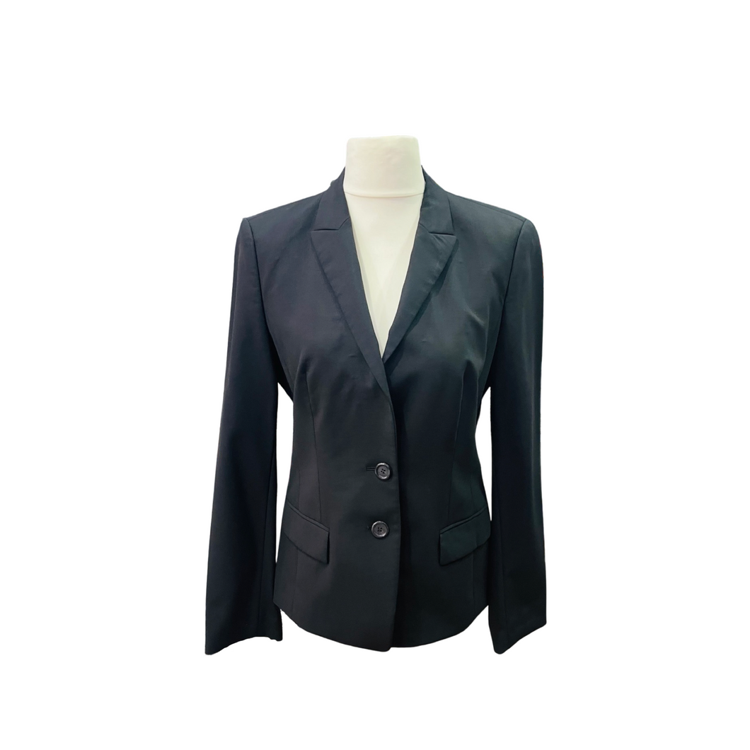 BOSS Hugo Boss Italian Wool Black Blazer UK12